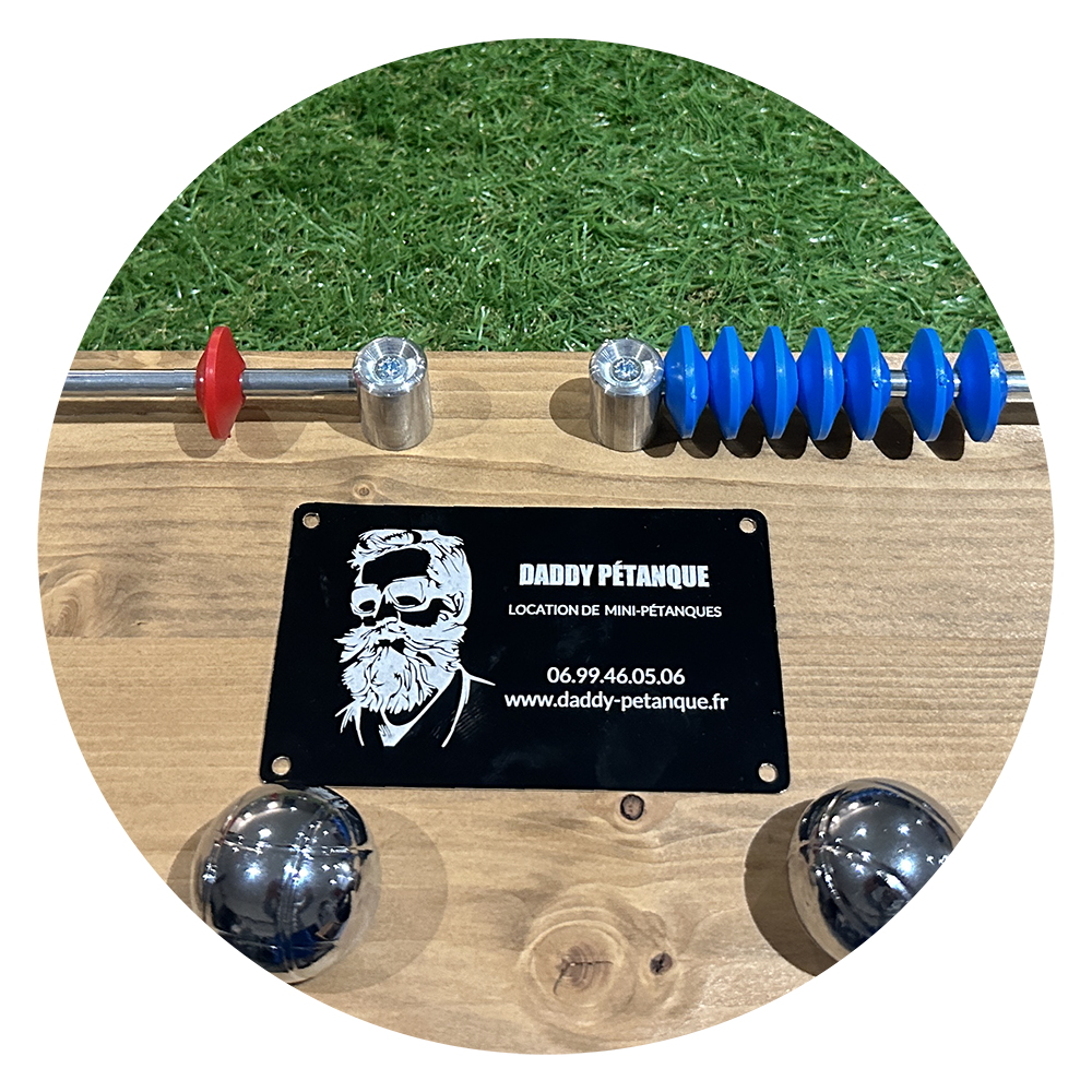 Plaque Daddy Petanque